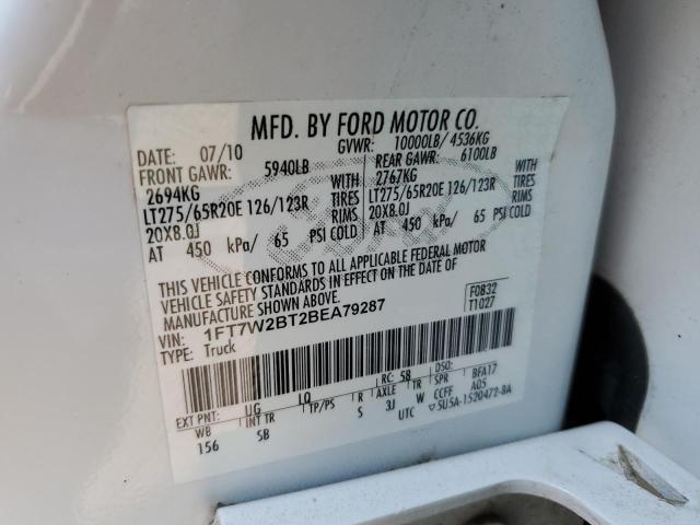 Photo 9 VIN: 1FT7W2BT2BEA79287 - FORD F250 SUPER 