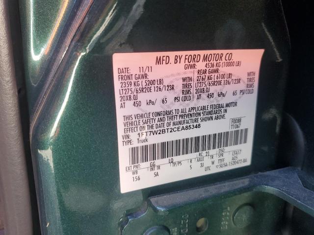 Photo 9 VIN: 1FT7W2BT2CEA85348 - FORD F250 SUPER 