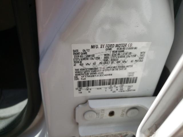 Photo 9 VIN: 1FT7W2BT2CEC42084 - FORD F250 SUPER 