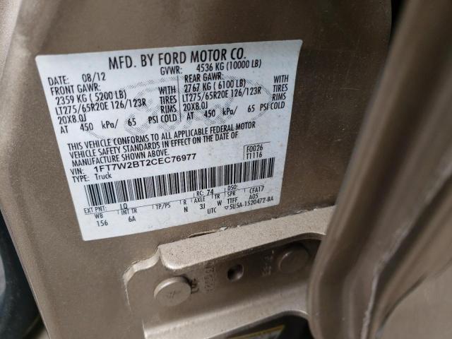 Photo 11 VIN: 1FT7W2BT2CEC76977 - FORD F250 SUPER 