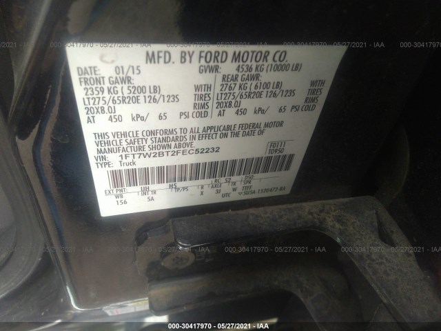 Photo 8 VIN: 1FT7W2BT2FEC52232 - FORD SUPER DUTY F-250 SRW 