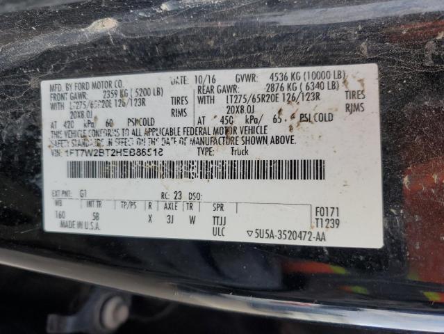 Photo 11 VIN: 1FT7W2BT2HEB88518 - FORD F250 