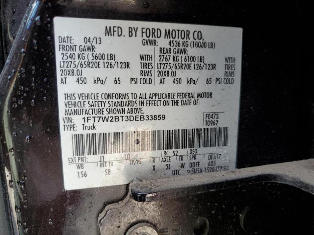 Photo 12 VIN: 1FT7W2BT3DEB33859 - FORD F250 SUPER 