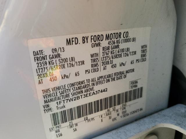 Photo 11 VIN: 1FT7W2BT3EEA37442 - FORD F250 SUPER 