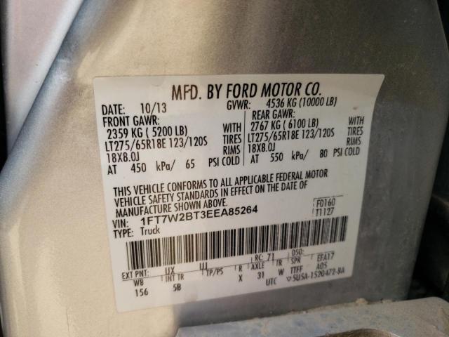 Photo 9 VIN: 1FT7W2BT3EEA85264 - FORD F250 SUPER 