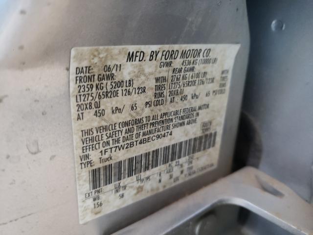 Photo 9 VIN: 1FT7W2BT4BEC90474 - FORD F250 SUPER 