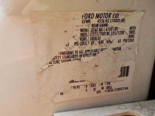 Photo 9 VIN: 1FT7W2BT4CEC21852 - FORD F250 SUPER 