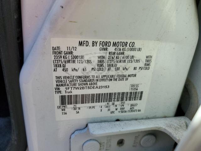 Photo 9 VIN: 1FT7W2BT5DEA23153 - FORD F250 SUPER 