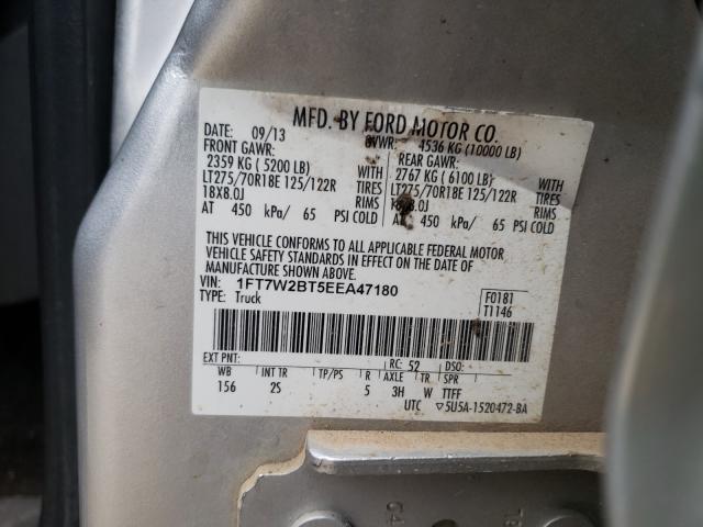 Photo 9 VIN: 1FT7W2BT5EEA47180 - FORD F250 SUPER 