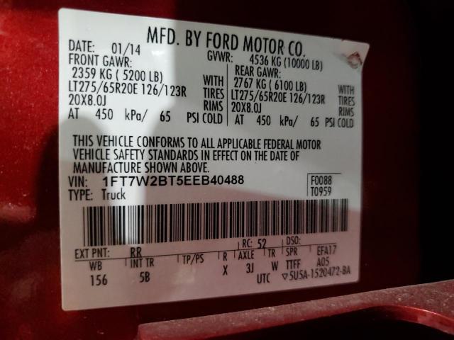 Photo 11 VIN: 1FT7W2BT5EEB40488 - FORD F250 SUPER 