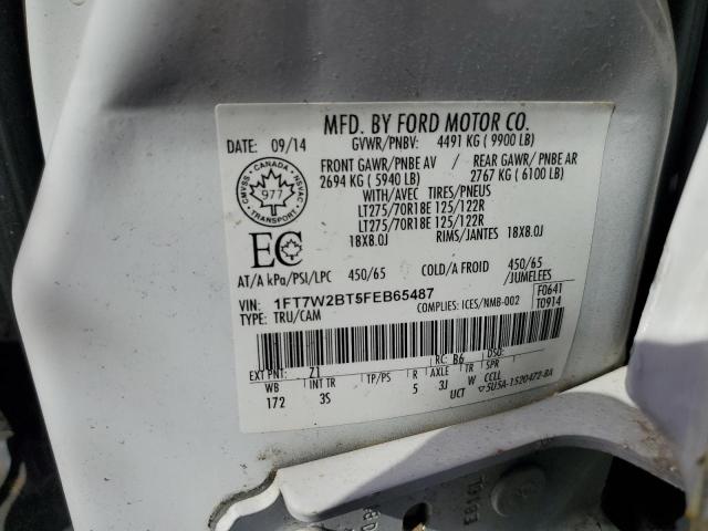 Photo 11 VIN: 1FT7W2BT5FEB65487 - FORD F250 SUPER 