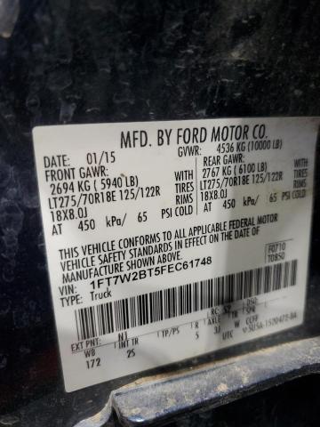 Photo 11 VIN: 1FT7W2BT5FEC61748 - FORD F250 SUPER 