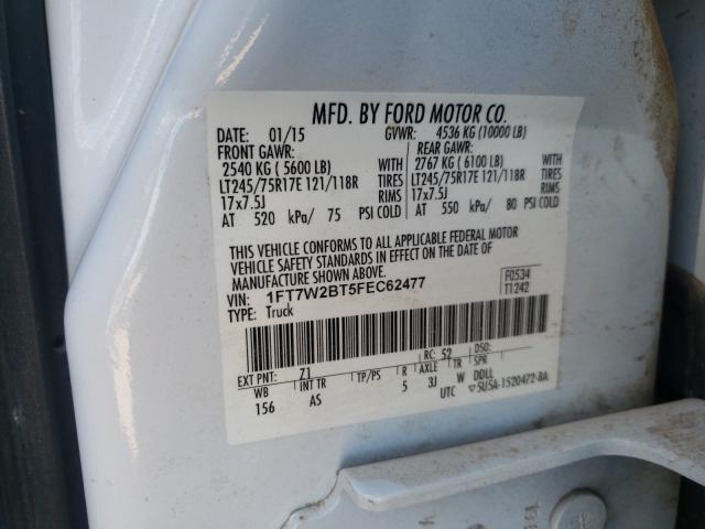 Photo 9 VIN: 1FT7W2BT5FEC62477 - FORD F250 SUPER 