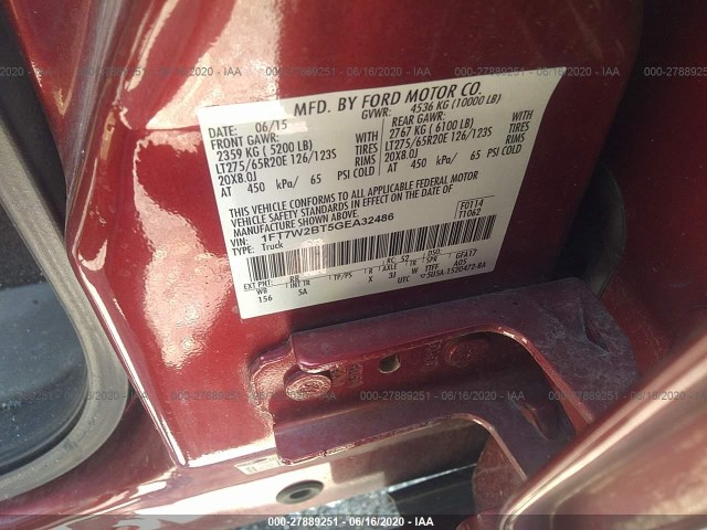 Photo 6 VIN: 1FT7W2BT5GEA32486 - FORD SUPER DUTY F-250 SRW 