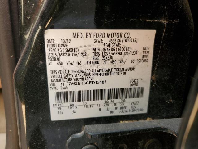 Photo 12 VIN: 1FT7W2BT6CED13187 - FORD F250 SUPER 