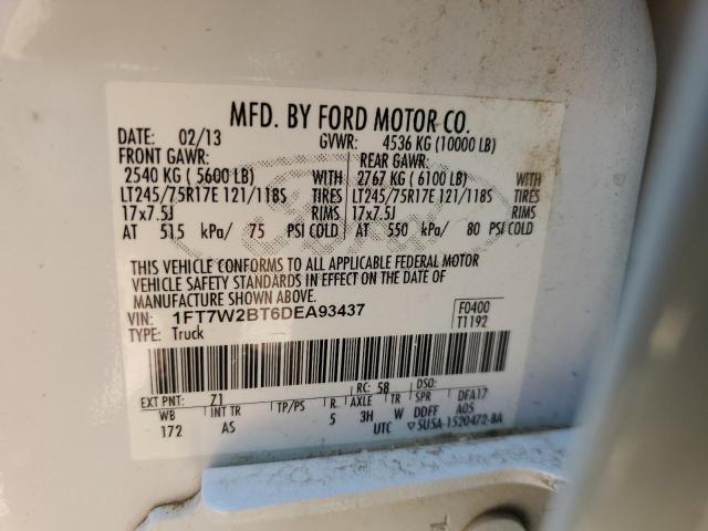 Photo 11 VIN: 1FT7W2BT6DEA93437 - FORD F250 