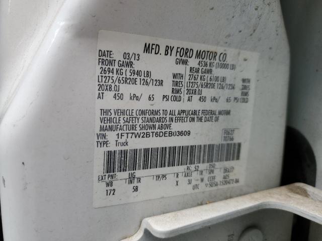 Photo 9 VIN: 1FT7W2BT6DEB03609 - FORD F250 SUPER 