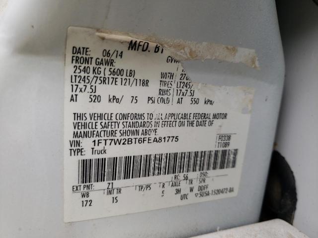 Photo 9 VIN: 1FT7W2BT6FEA81775 - FORD F250 SUPER 