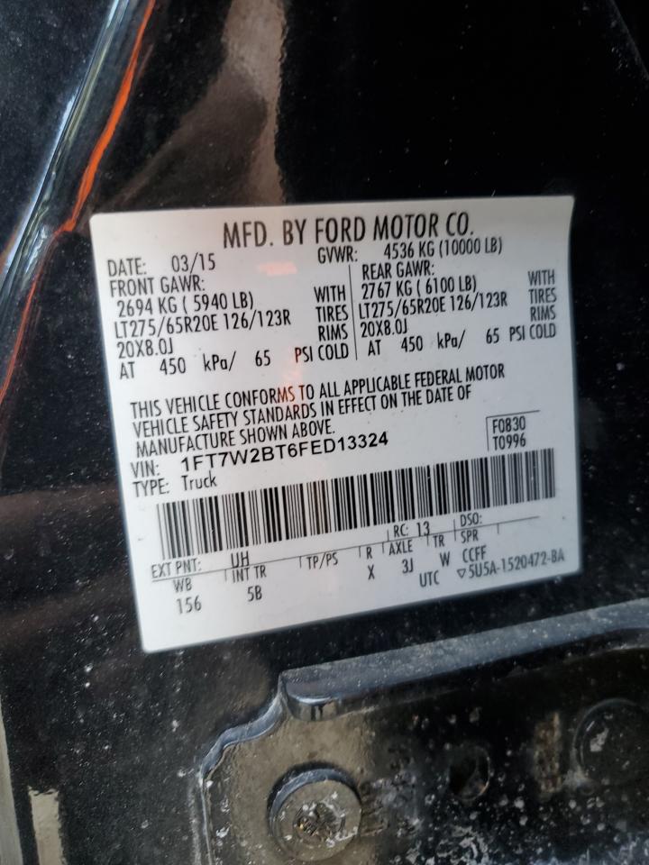 Photo 11 VIN: 1FT7W2BT6FED13324 - FORD F250 