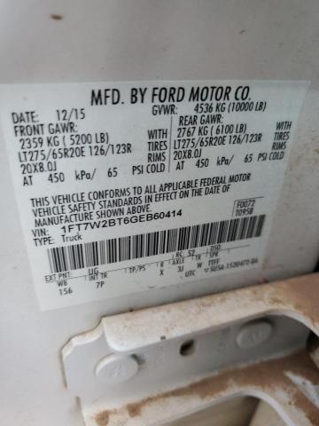 Photo 11 VIN: 1FT7W2BT6GEB60414 - FORD F250 SUPER 