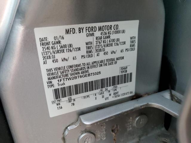 Photo 12 VIN: 1FT7W2BT6GEB73325 - FORD F250 SUPER 