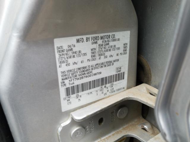 Photo 9 VIN: 1FT7W2BT6GEC68709 - FORD F250 SUPER 