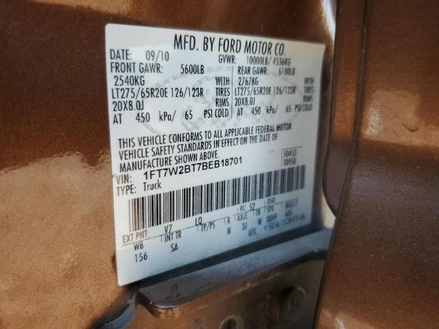 Photo 11 VIN: 1FT7W2BT7BEB18701 - FORD F250 SUPER 