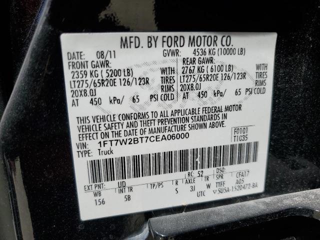 Photo 12 VIN: 1FT7W2BT7CEA06000 - FORD F250 SUPER 