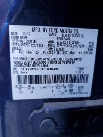 Photo 12 VIN: 1FT7W2BT7DEA16396 - FORD F250 SUPER 