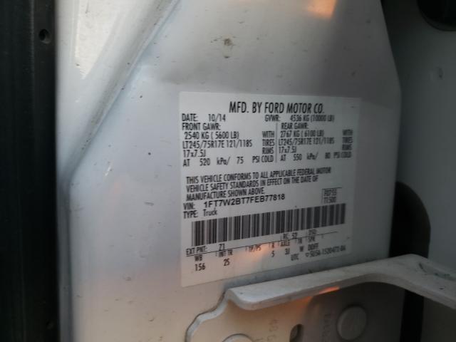 Photo 9 VIN: 1FT7W2BT7FEB77818 - FORD F250 SUPER 