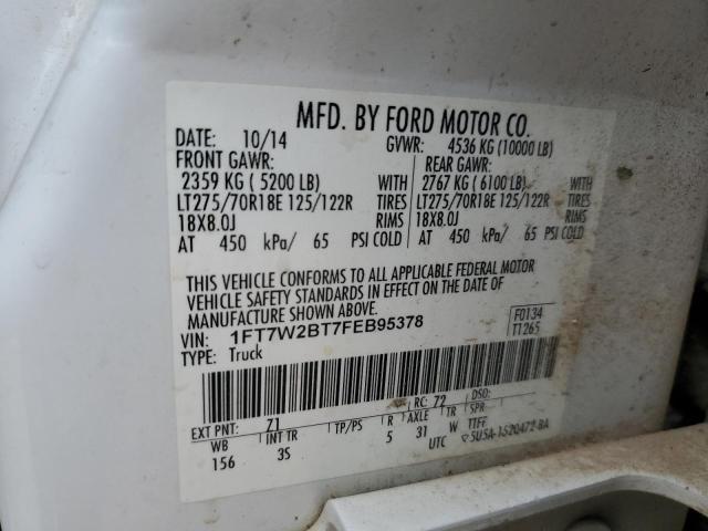 Photo 11 VIN: 1FT7W2BT7FEB95378 - FORD F250 SUPER 