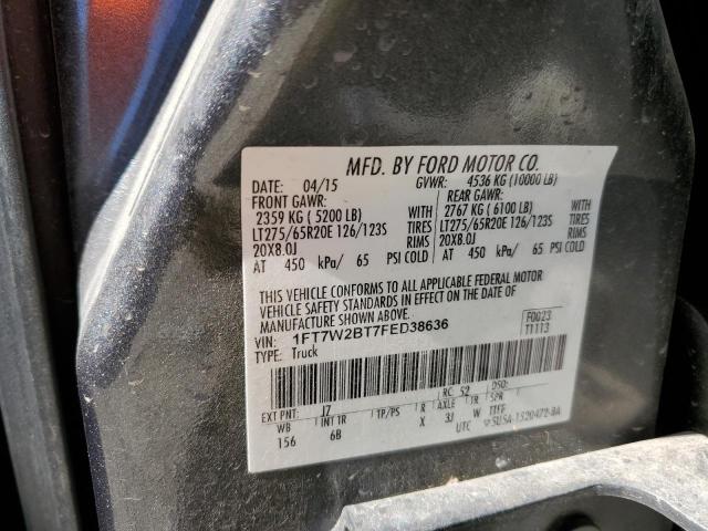 Photo 12 VIN: 1FT7W2BT7FED38636 - FORD F250 SUPER 