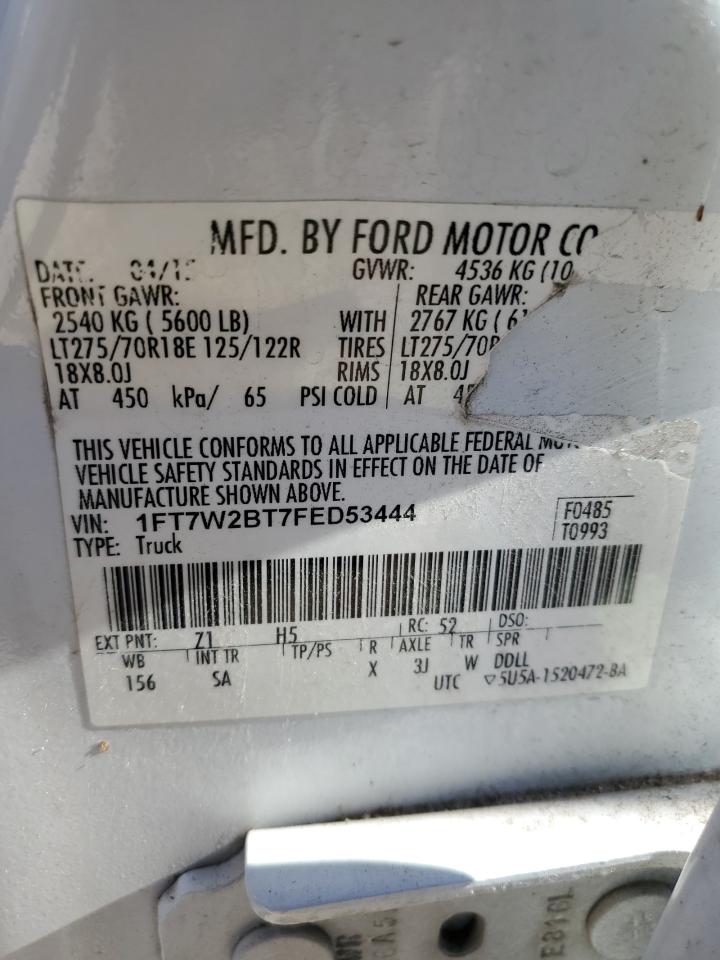 Photo 11 VIN: 1FT7W2BT7FED53444 - FORD F250 