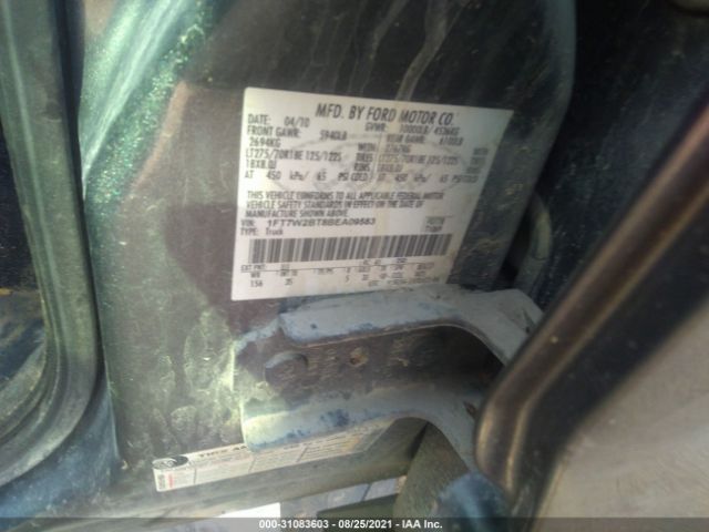 Photo 8 VIN: 1FT7W2BT8BEA09583 - FORD SUPER DUTY F-250 