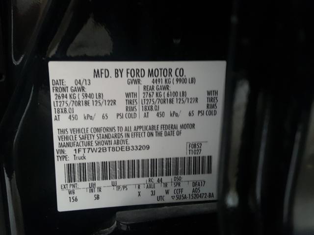 Photo 9 VIN: 1FT7W2BT8DEB33209 - FORD F250 SUPER 