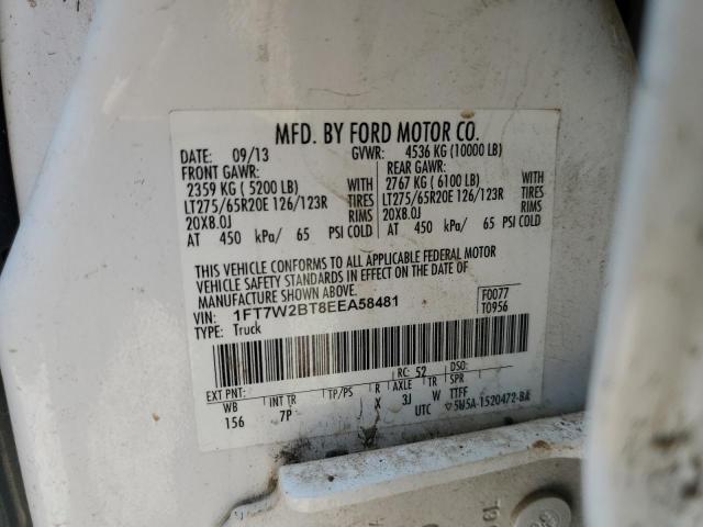 Photo 11 VIN: 1FT7W2BT8EEA58481 - FORD F250 SUPER 