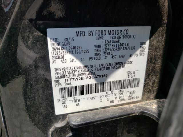 Photo 9 VIN: 1FT7W2BT8GEA79169 - FORD F250 SUPER 