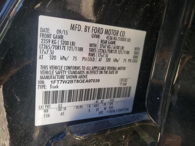 Photo 9 VIN: 1FT7W2BT8GEA97039 - FORD F250 SUPER 