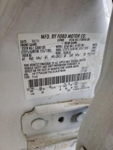 Photo 11 VIN: 1FT7W2BT9CEA57806 - FORD F250 SUPER 