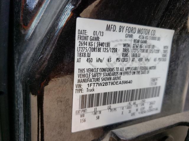 Photo 9 VIN: 1FT7W2BT9DEA59640 - FORD F250 SUPER 