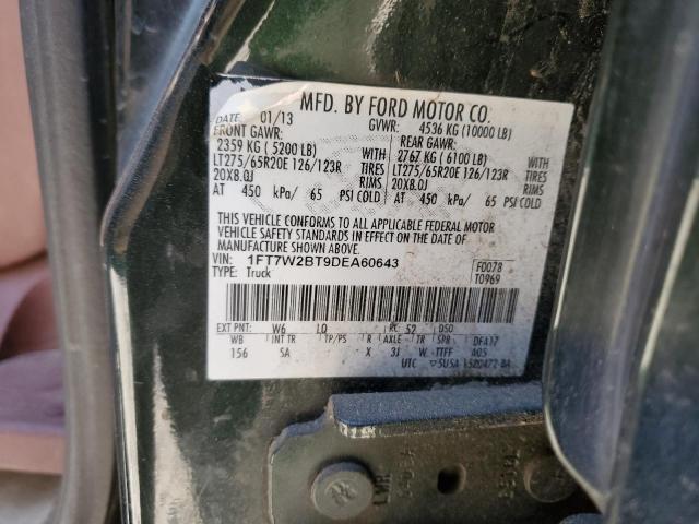 Photo 9 VIN: 1FT7W2BT9DEA60643 - FORD F250 SUPER 