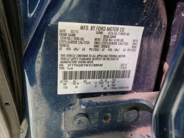 Photo 9 VIN: 1FT7W2BT9FEC88645 - FORD F250 SUPER 