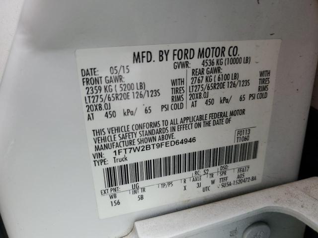 Photo 11 VIN: 1FT7W2BT9FED64946 - FORD F250 SUPER 