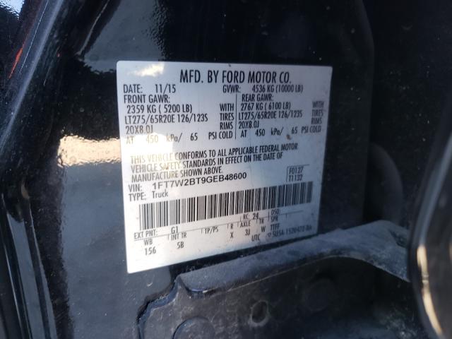 Photo 9 VIN: 1FT7W2BT9GEB48600 - FORD 250 PU SUP 