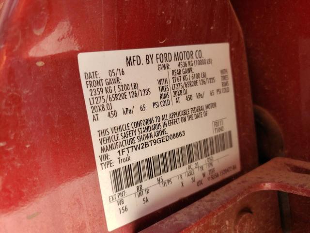 Photo 11 VIN: 1FT7W2BT9GED08863 - FORD F250 SUPER 