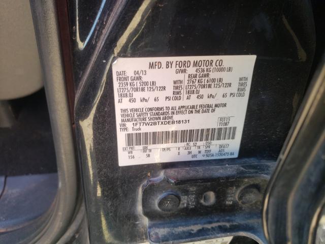 Photo 9 VIN: 1FT7W2BTXDEB18131 - FORD F250 SUPER 