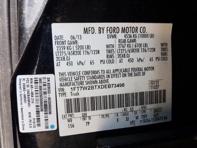 Photo 9 VIN: 1FT7W2BTXDEB73498 - FORD F250 SUPER 