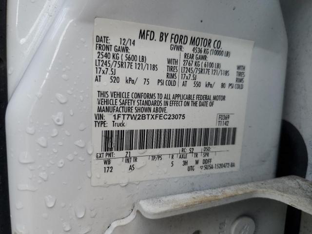 Photo 12 VIN: 1FT7W2BTXFEC23075 - FORD F250 