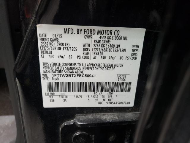 Photo 9 VIN: 1FT7W2BTXFEC50941 - FORD F250 SUPER 