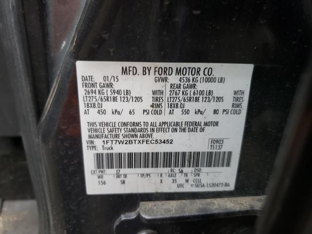 Photo 11 VIN: 1FT7W2BTXFEC53452 - FORD F250 